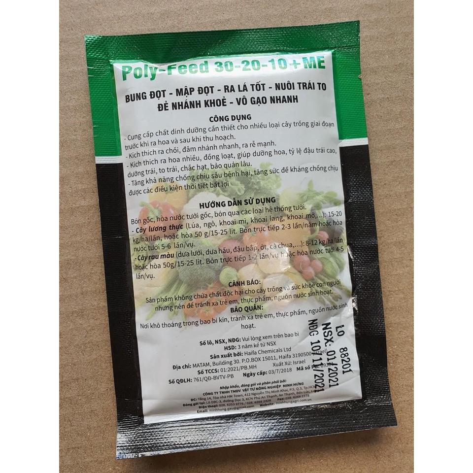 SET 5 GÓI PHÂN BÓN LÁ POLY-FEED 30-20-10+ME CHẤT LƯỢNG CAO