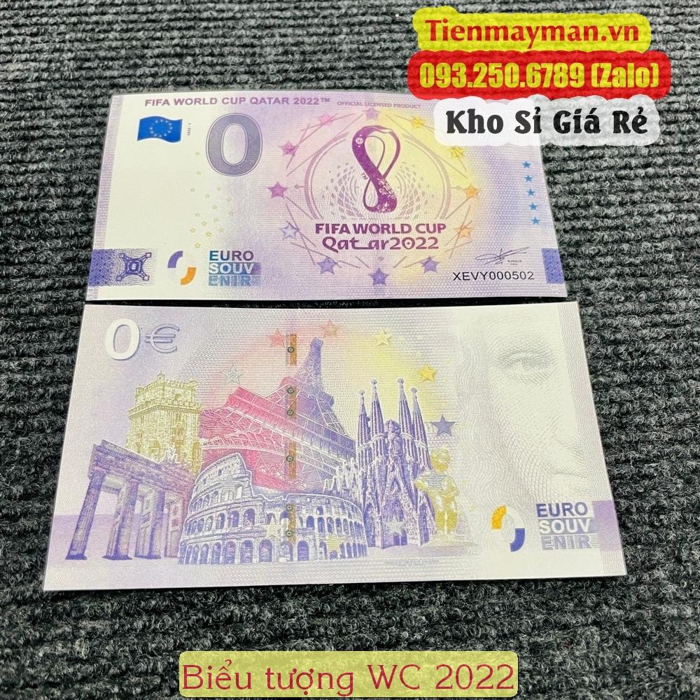 Tờ lưu niệm World Cup Qatar 2022 mệnh giá 0 Euro, BÃO GIÁ