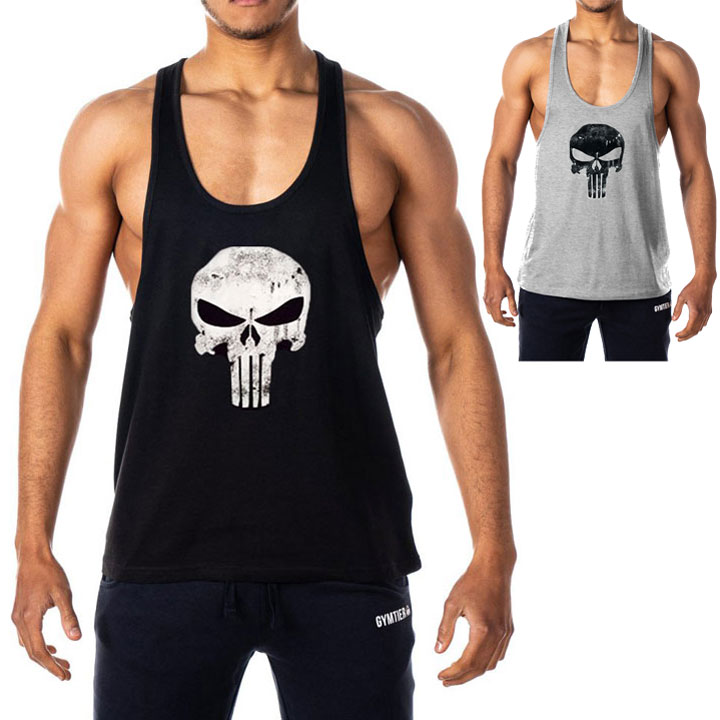 Áo Tập Gym Ba Lỗ Rộng Nách Nam Cotton SA475