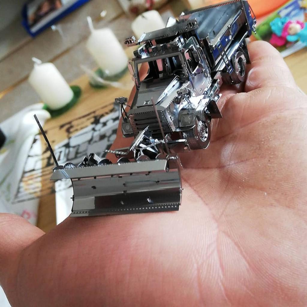 Mô Hình Lắp Ráp 3d Xe tải Dọn Tuyết 114SD