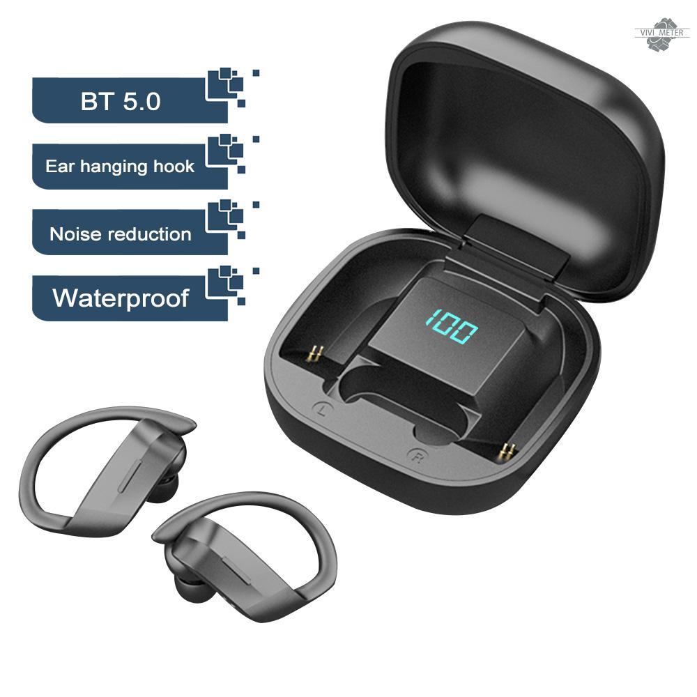 258 Ear Hanging Hook BT 5.0 Wireless Headphones Stereo In-ear Headset for Sport Running