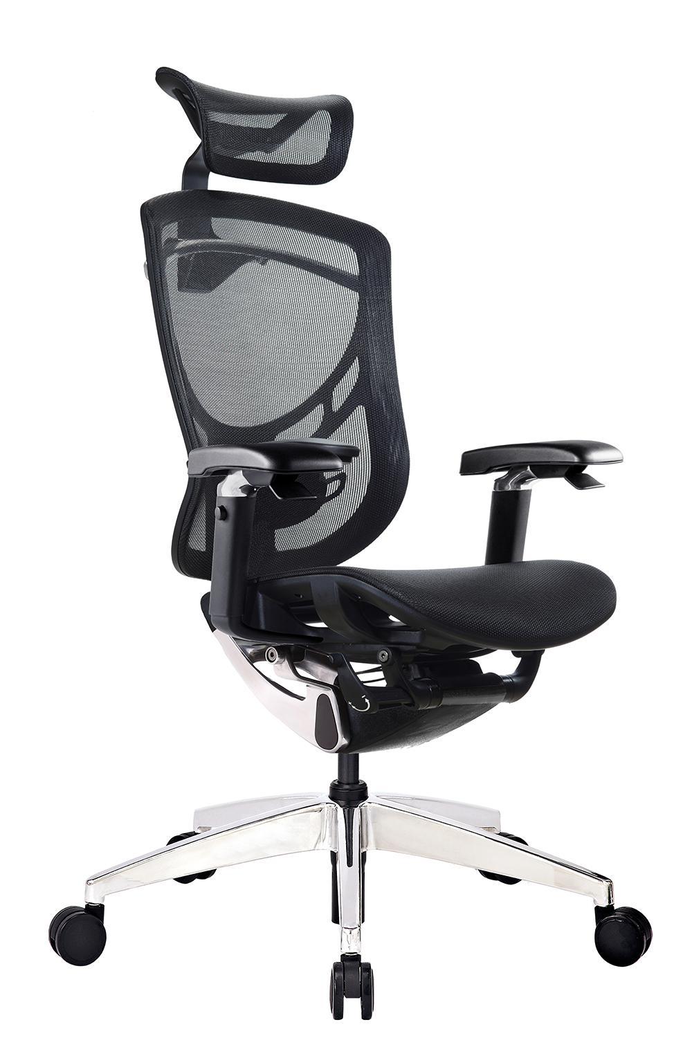 Ghế Công Thái Học Ergonomic Ivino 5D Đen bản 2021 - Tay cầm 5D, Ngả lưng 135 độ