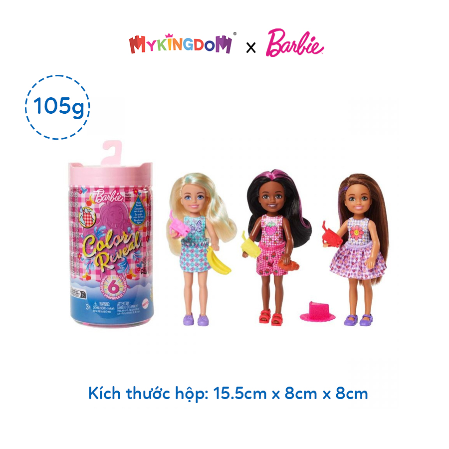 Đồ Chơi BARBIE Búp Bê Chelsea Đổi Màu- Phiên Bản Thời Trang Picnic HKT81