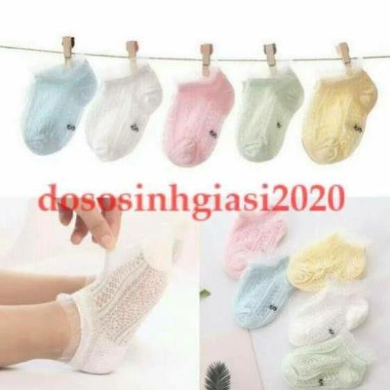 Set 5 đôi vớ lưới ren mùa hè cho bé 6 - 24 tháng tuổi