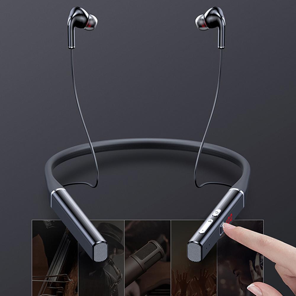 TWS 100 Giờ Tai Nghe Không Dây Bluetooth Từ Tính Cổ Tai Nghe IPX3 Chống Nước Thể Thao Tai Nghe Loại Bỏ Tiếng Ồn Micro