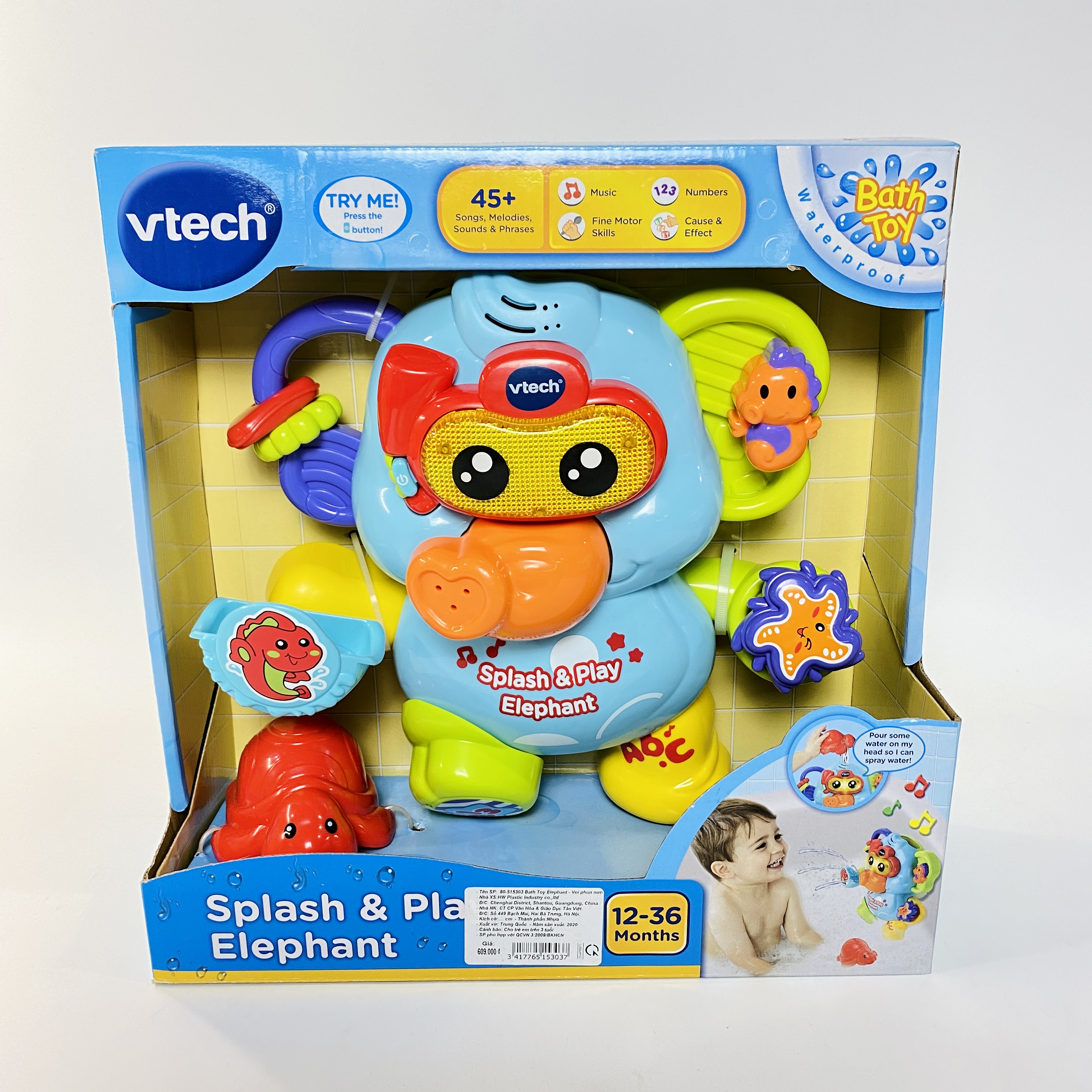 80-515303 Bath Toy Elephant - Voi phun nước