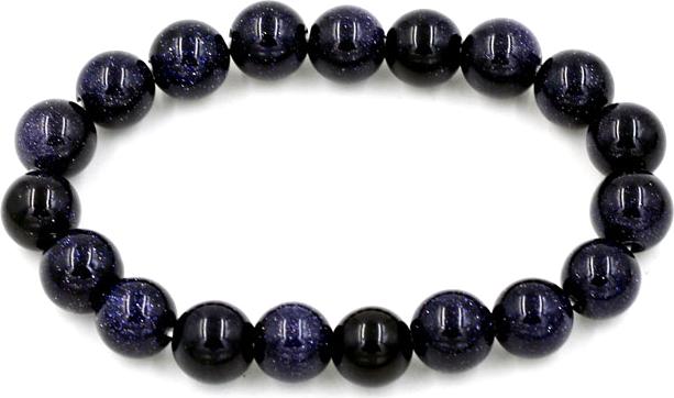 Vòng tay chuỗi hạt đá lam sa 10 ly 19 hạt