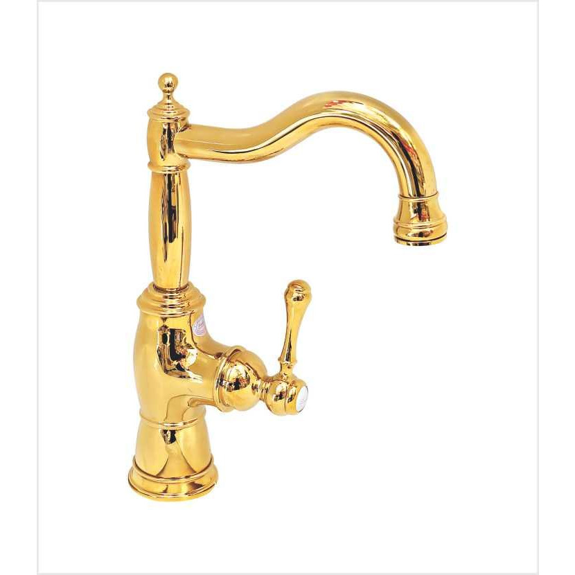 Vòi rửa mặt lavabo mạ vàng EVEREST EV-MV27