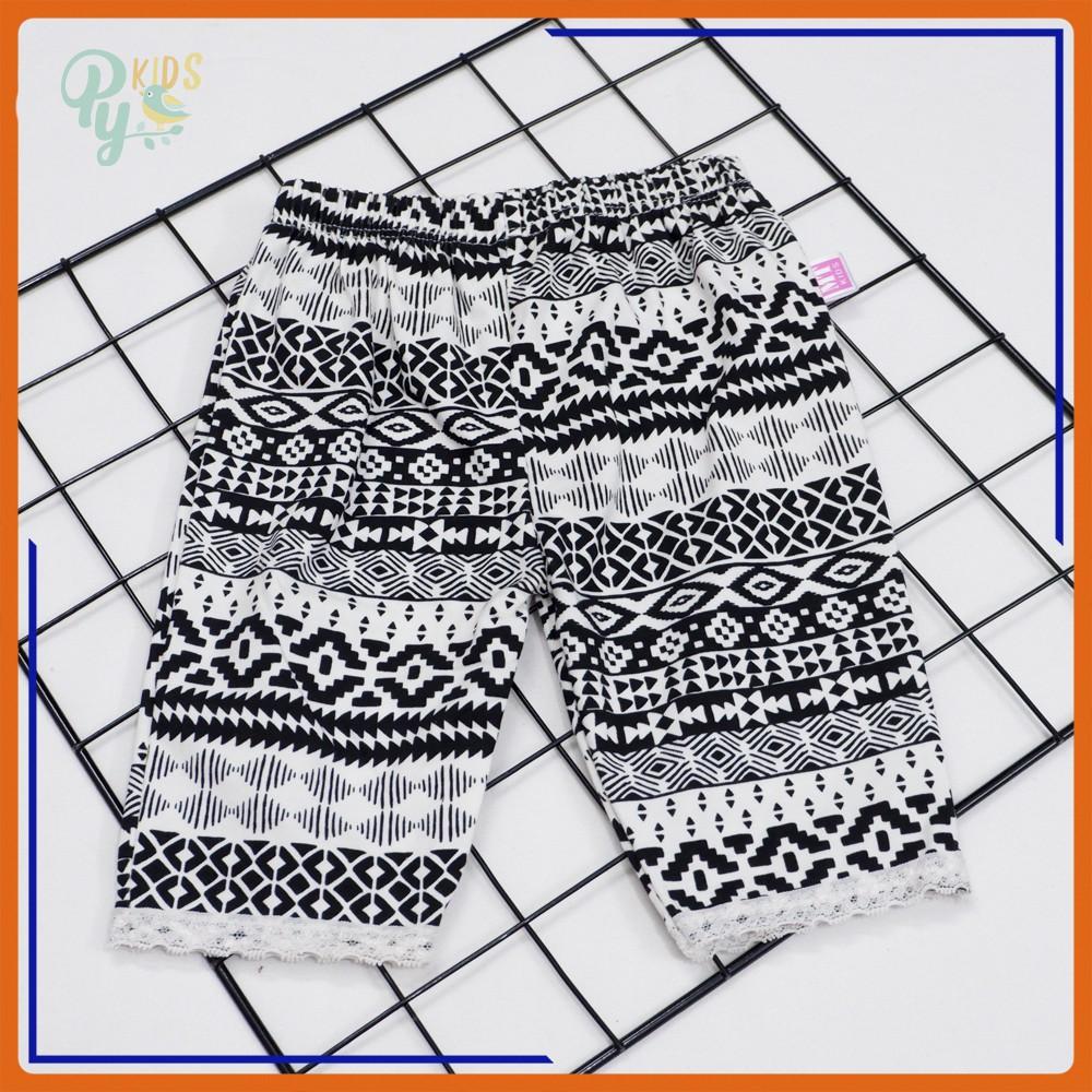 Quần legging lửng/ Quần ôm lở cotton 4 chiều, hàng đẹp cho bé gái 5-25kg