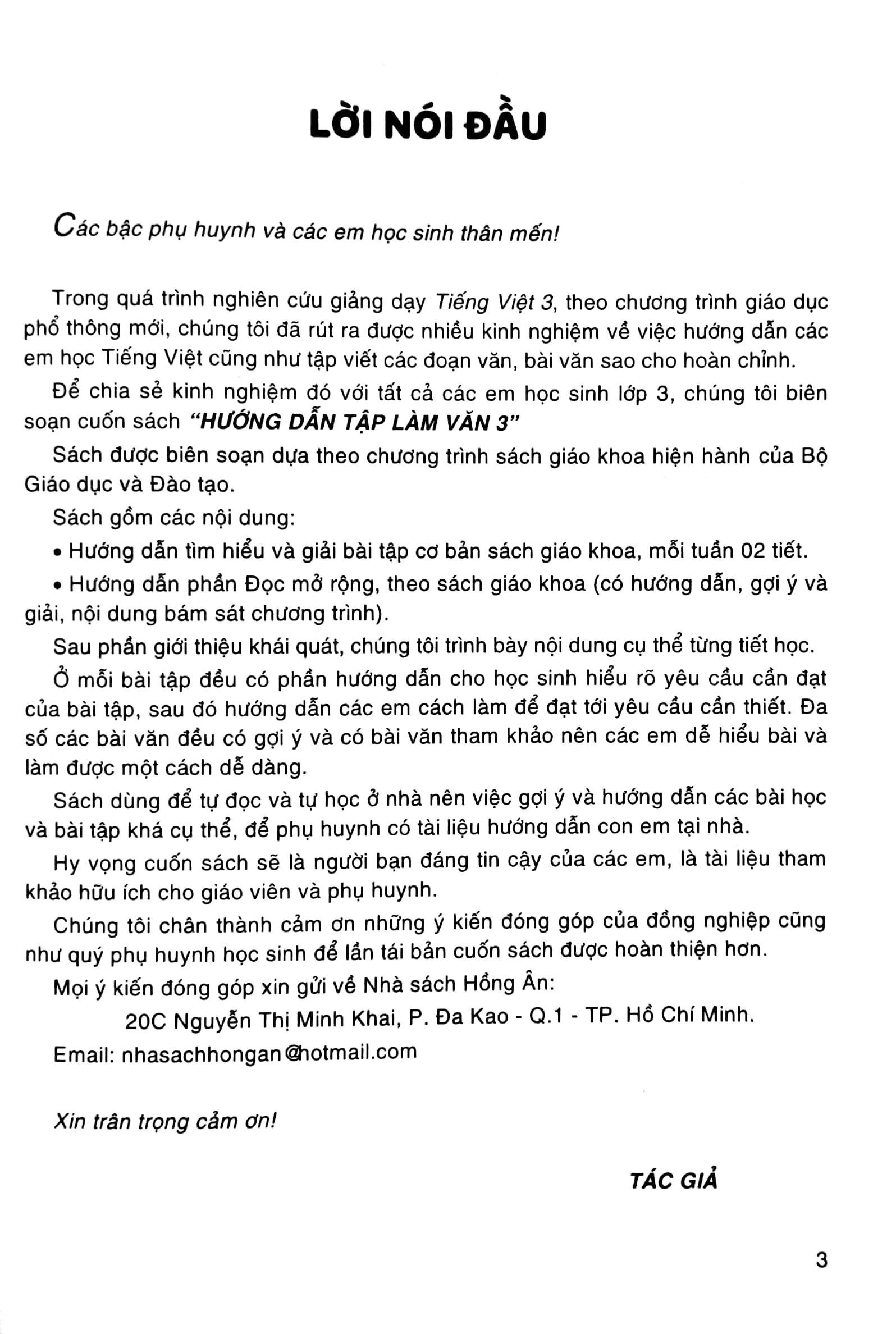 Hướng Dẫn Tập Làm Văn 3