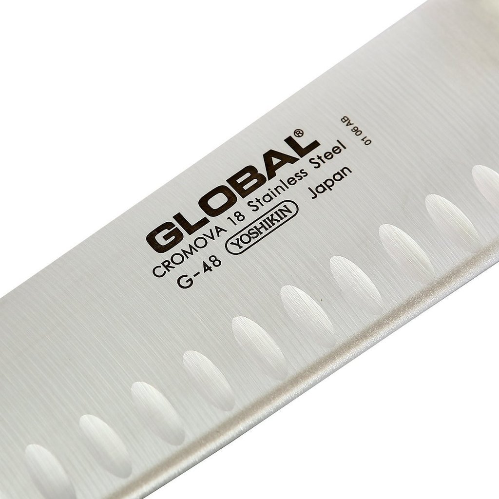 Dao bếp Nhật cao cấp Global G48 = G80 Santoku - Dao thái đa năng(180mm) - Dao bếp Nhật chính hãng