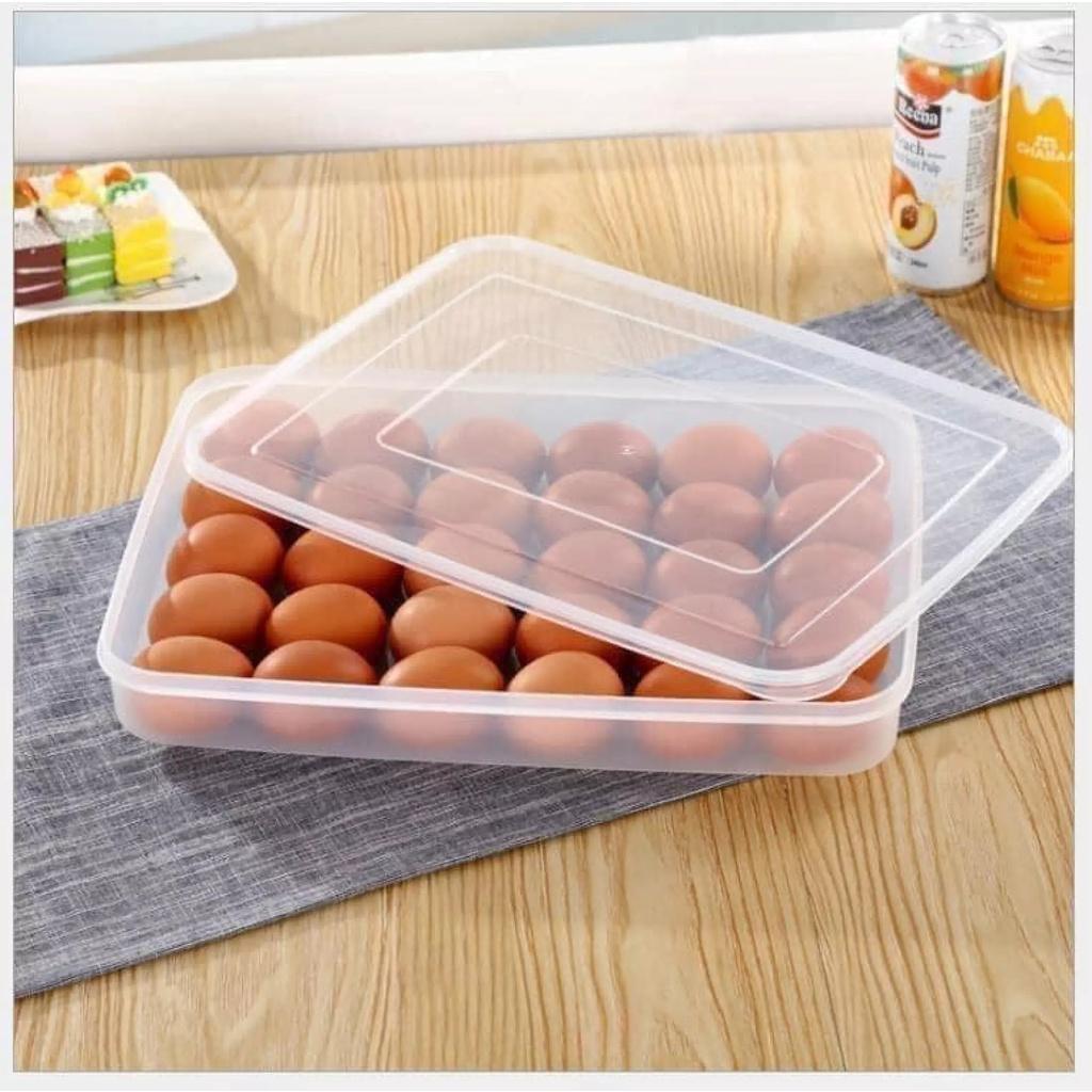 KHAY ĐỰNG TRỨNG TRONG SUỐT QUAN SÁT ĐƯỢC BÊN TRONG 24 QUẢ CÓ NẮP ĐẬY HÀNG NHỰA VIỆT NHẬT