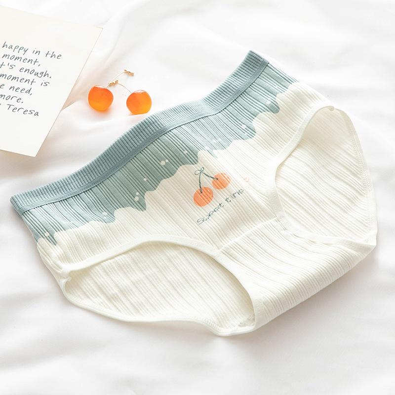 Quần Lót Nữ Cotton Kháng Khuẩn Cherry Ngang Eo Thời Trang . Hàng Loại Đẹp.