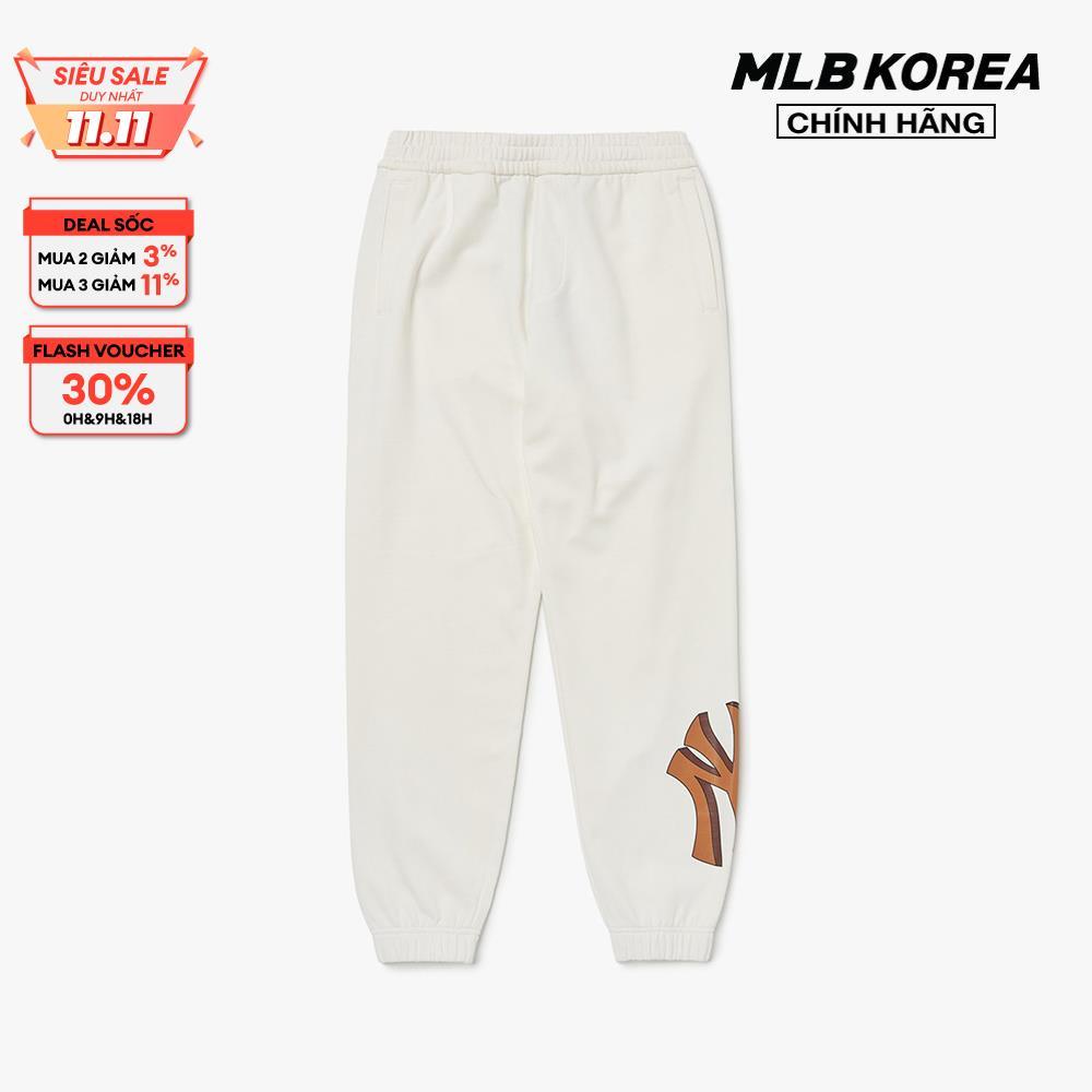 MLB - Quần jogger lưng thun Basic Mega Logo Loose Fit 3APTB0224