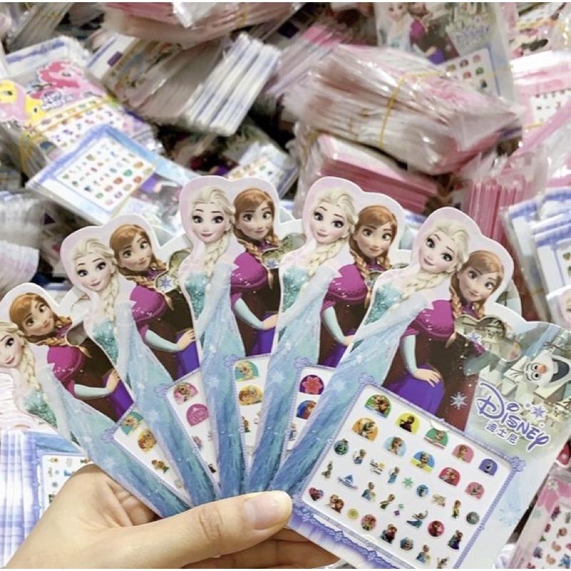 Sét dán móng tay 3D cho bé gái họa tiết hoạt hình xinh xắn Xu Xu Kids