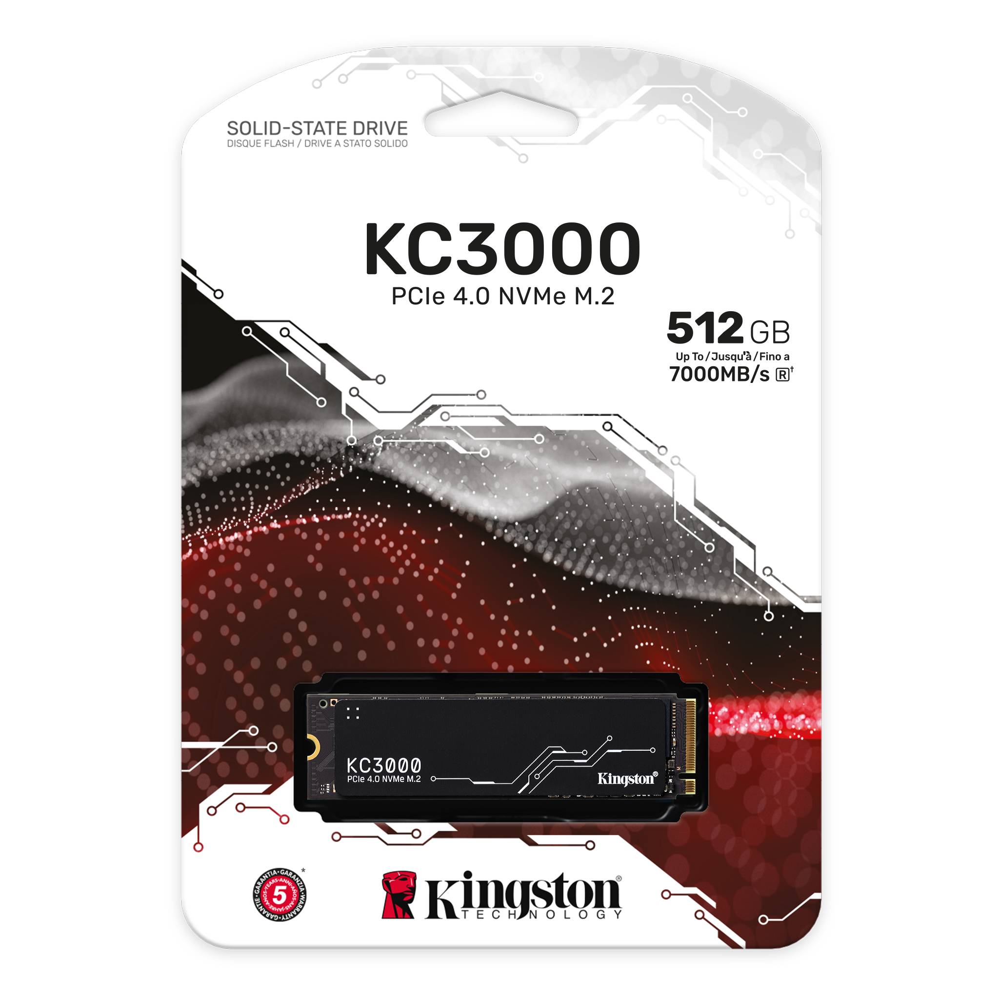 Hình ảnh Ổ cứng SSD Kingston KC3000  PCIe 4.0 NVMe M.2 SSD - Hàng chính hãng