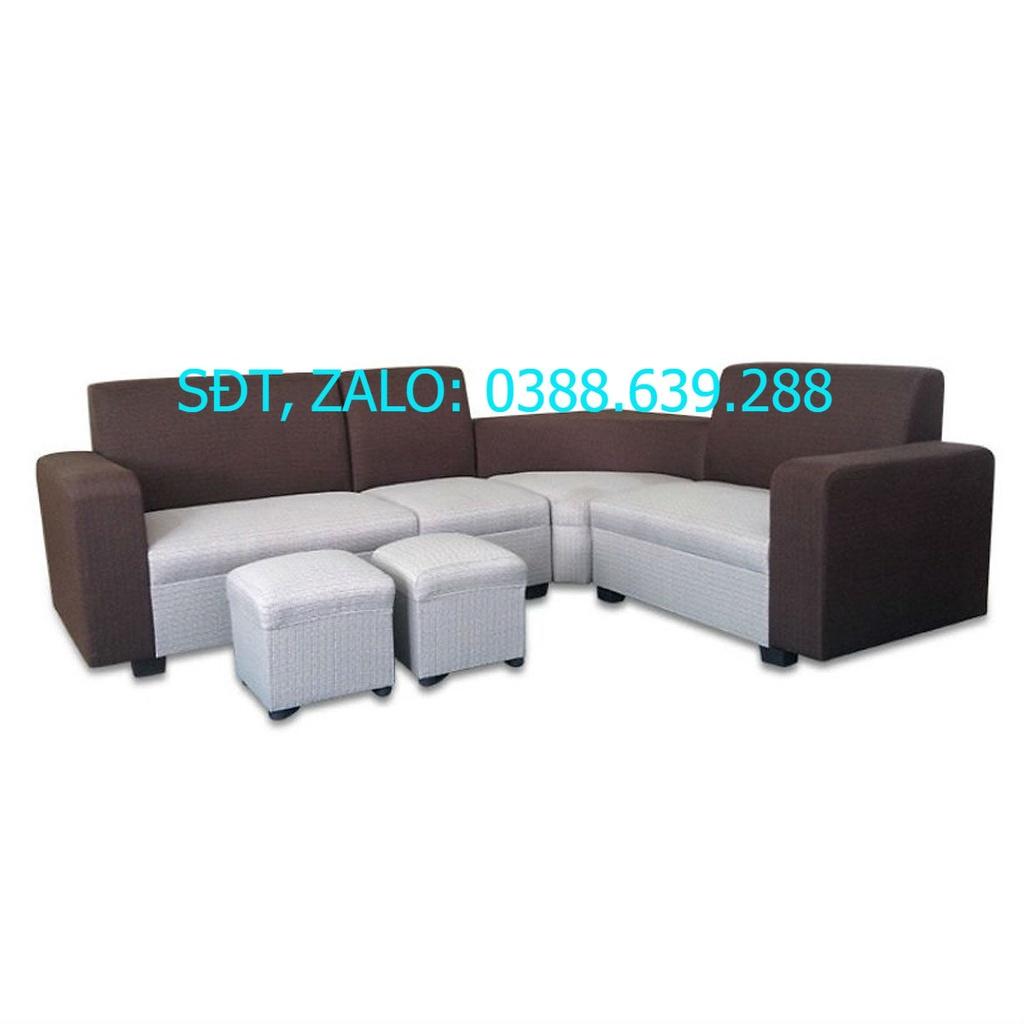 Sofa Bình Long Sofa ES-006 - Nâu Phối xám (215 x 172 cm)