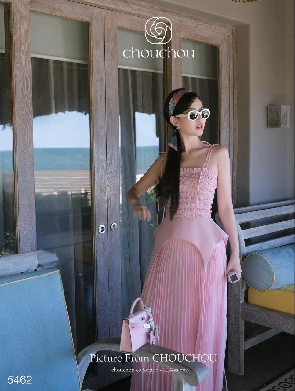 SET ÁO CHẠY MOCKING KÈM CHÂN VÁY DẬP LY XOÈ DÀI Y HÌNH  2 MÀU Y HÌNH
