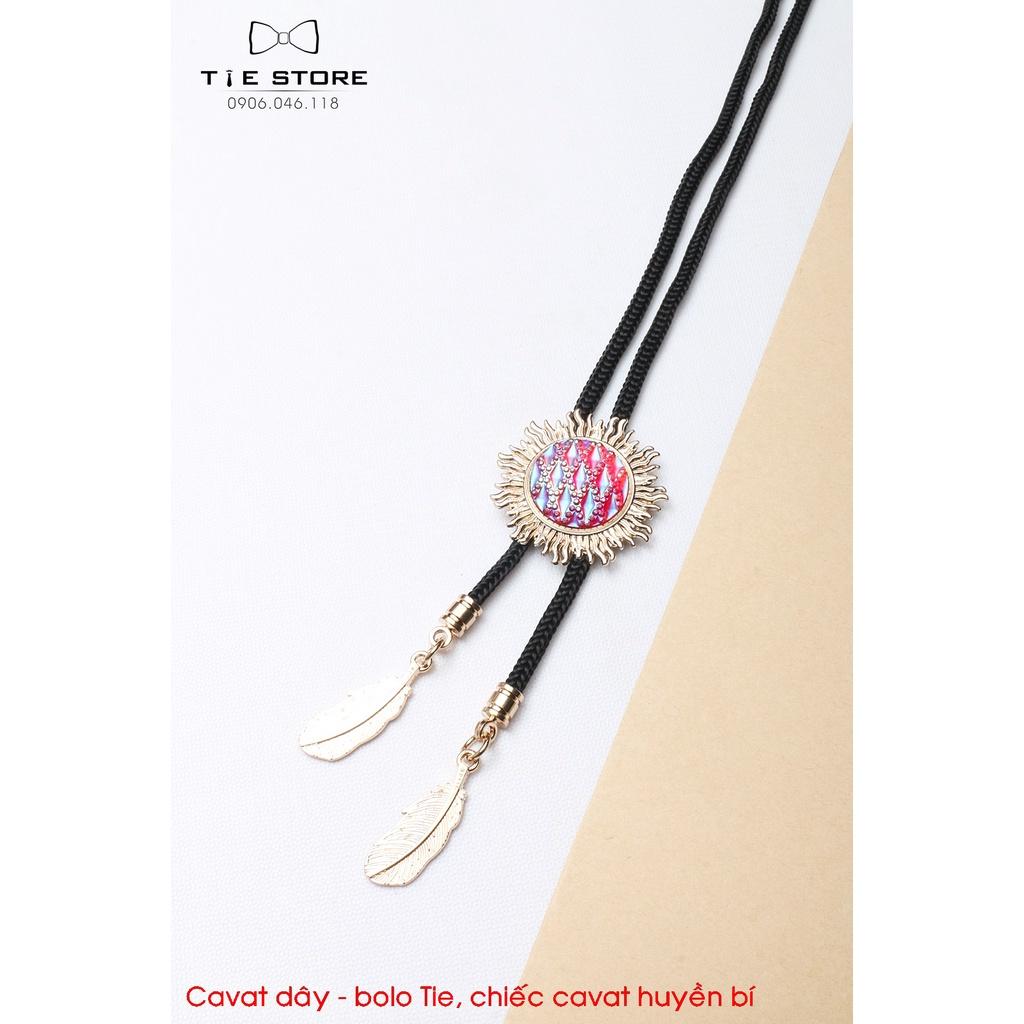 Bolo Tie chiếc cavat huyền bí - cavat dây bolo đính đá cao cấp tặng kèm hộp nhỏ