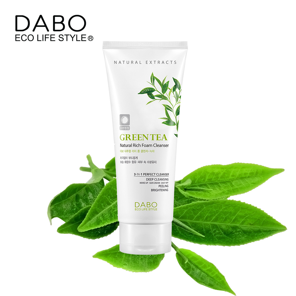 Sữa rửa mặt diệt khuẩn và ngừa mụn dành cho nam chiết xuất trà xanh GREEN TEA DABO hàn quốc - Hàn Quốc Chính Hãng