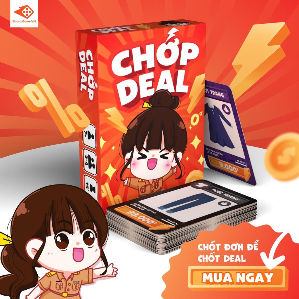 Game CHỚP DEAL Boardgame Săn deal ngon nhanh như chớp!, Party Game Thẻ Bài Chớp Deal Cực Hot, MecoMart