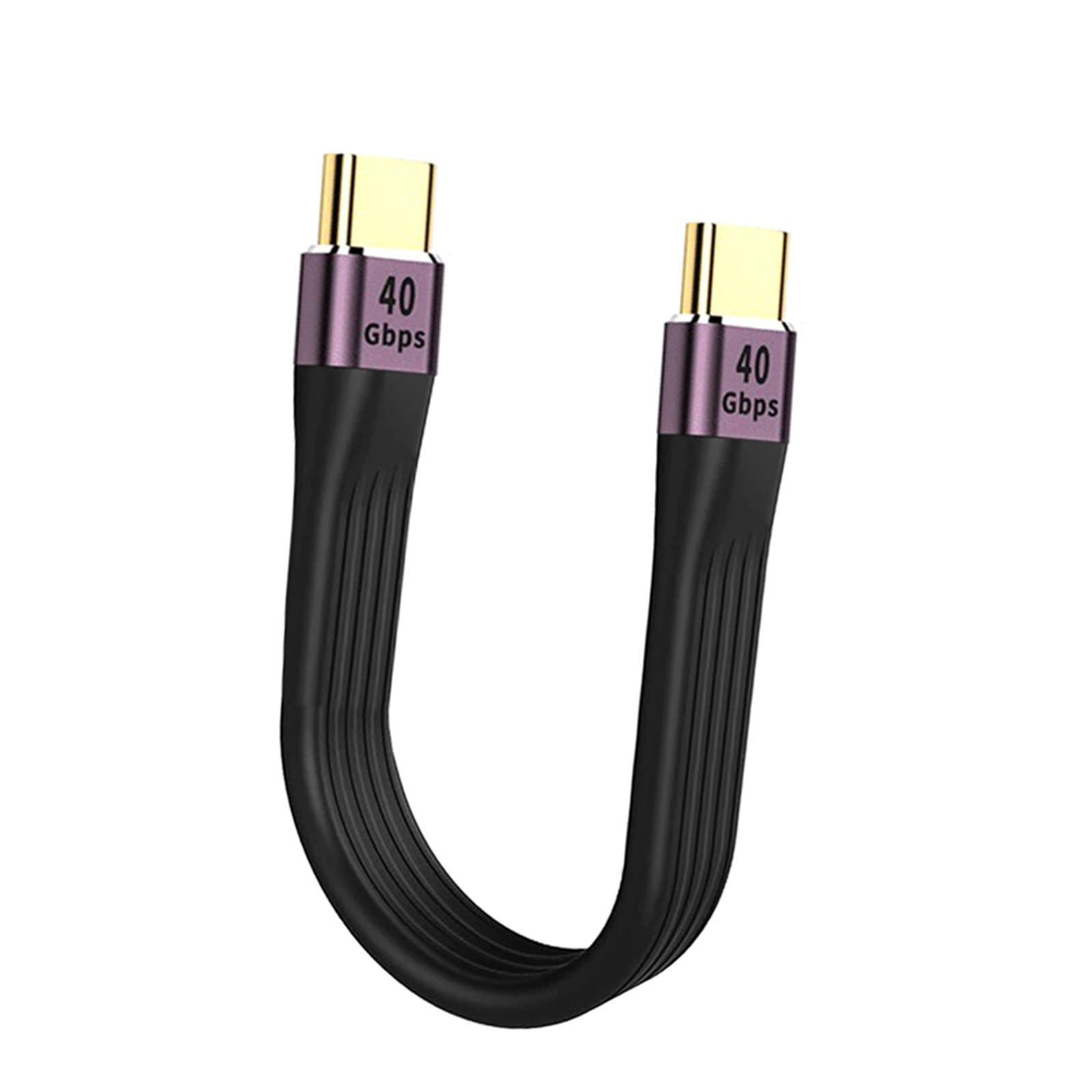Short USB C Cable 100W 0.5ft 8k for 4/3 Docking