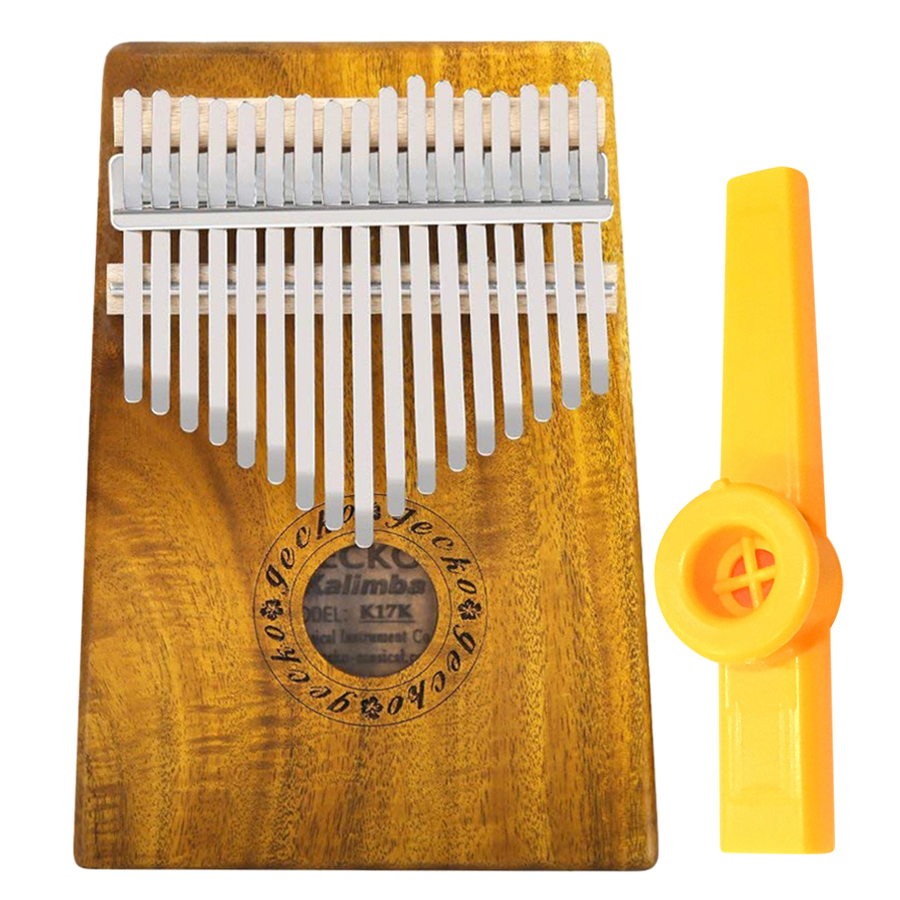 Đàn Kalimba Gecko 17 Phím Gỗ KOA K17K Kèm Kèn Kazoo