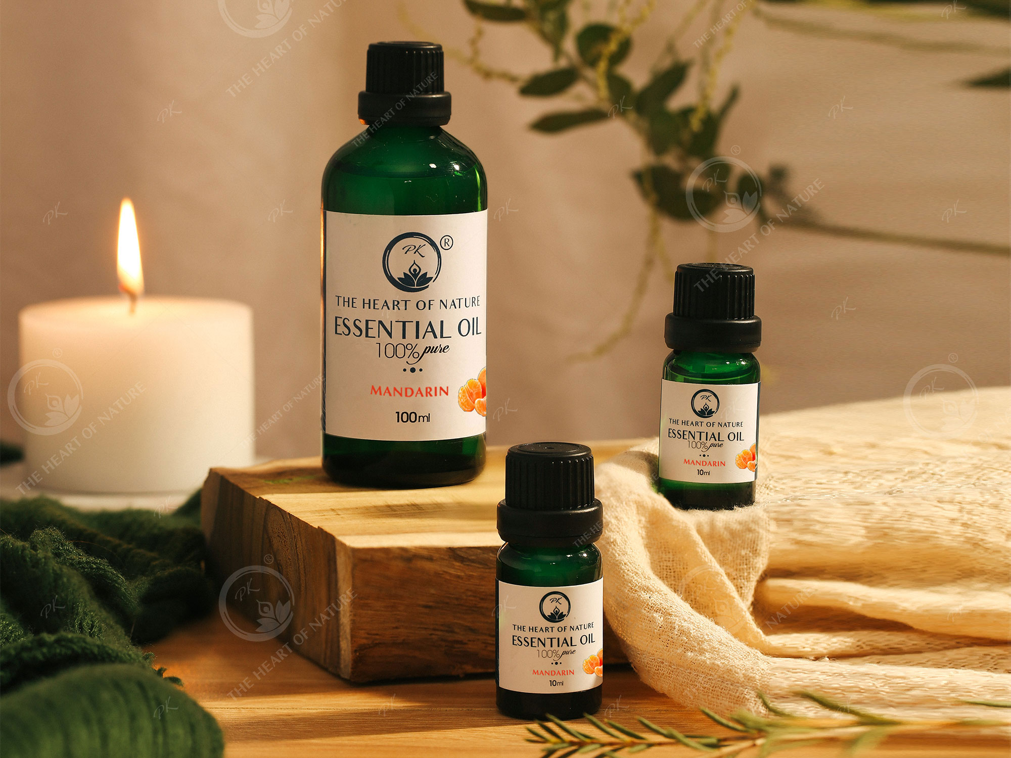 Tinh Dầu Cao Cấp Quýt PK 10ML - Tinh Dầu Quýt Thơm Phòng, Đuổi Muỗi, Thư Giãn - Chứng Nhận Hữu Cơ Organic FDA Hoa Kỳ duy nhất Việt Nam