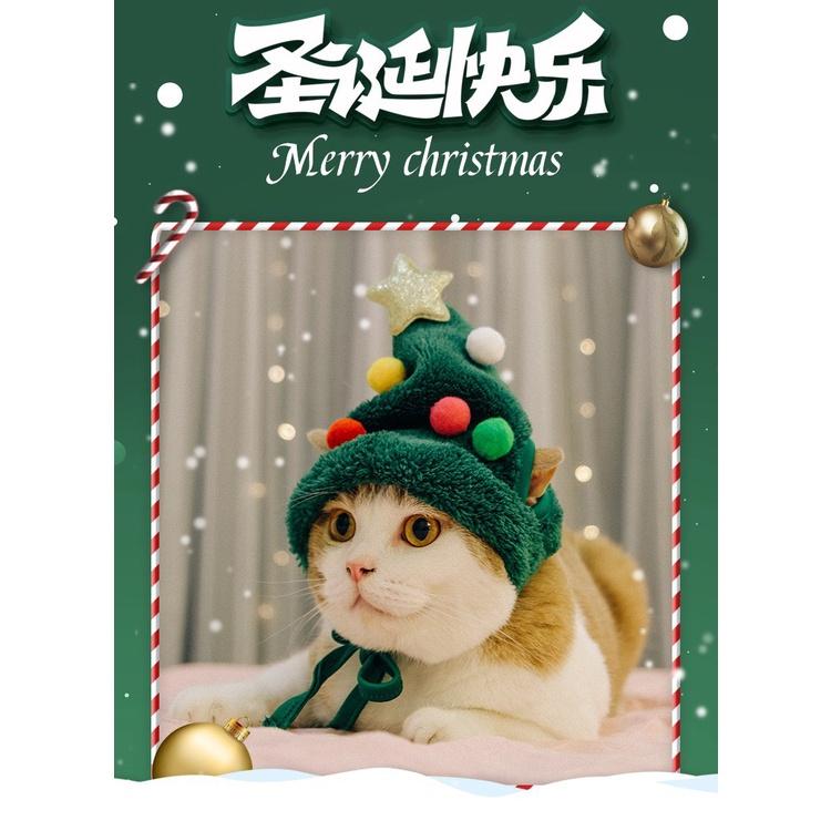 Mũ và yếm noel cho chó mèo - Thời trang chó mèo