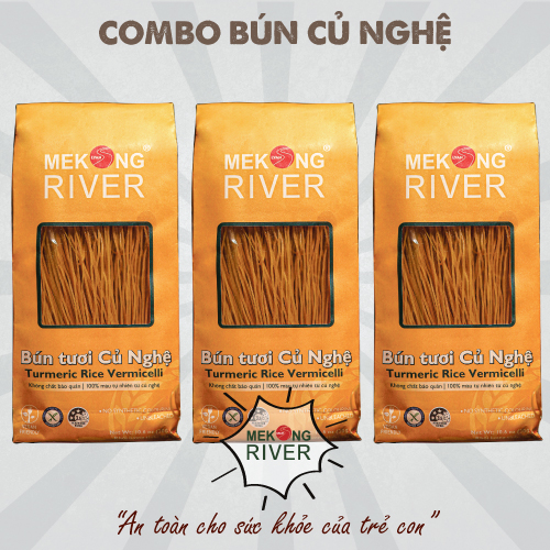 Combo 3 túi Bún Tươi Củ Nghệ 300g