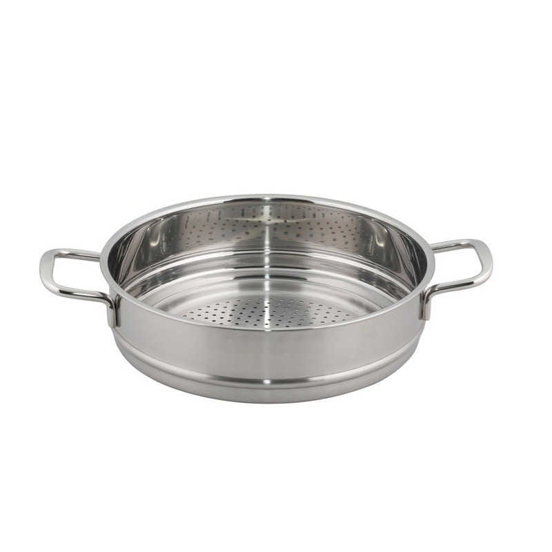 Bộ nồi xửng chảo chống dính cao cấp Fivestar 7 món 3 đáy từ , nắp kính