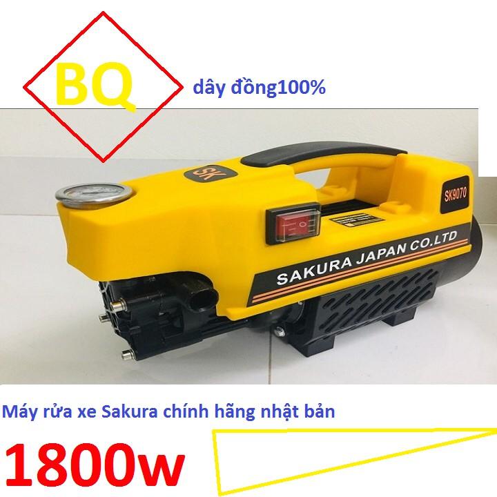 máy rửa xe Sakura 2500W lõi đồng 100% Dây Dài 15M