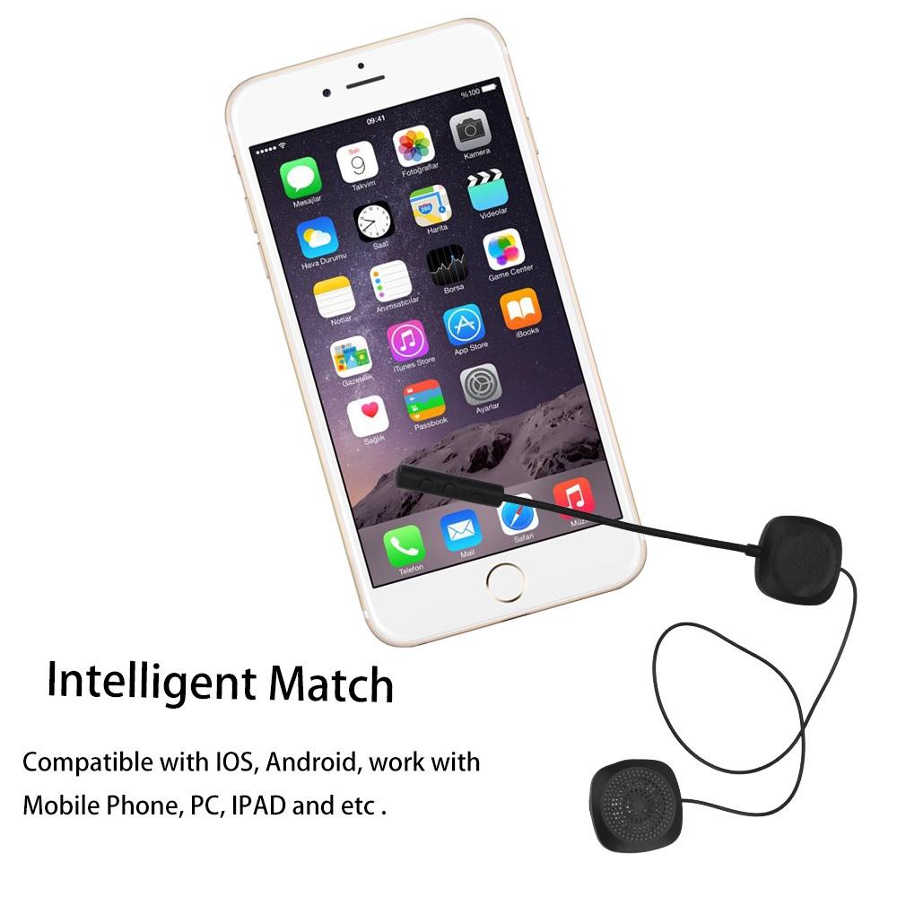 Tai nghe bluetooth 5.0 không dây gắn mũ bảo hiểm xe máy MP3