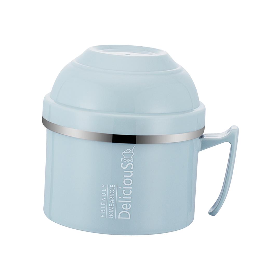 Stainless Steel 3 tier thermal bento Lunch Box Snack Cup w/Soup Bowl