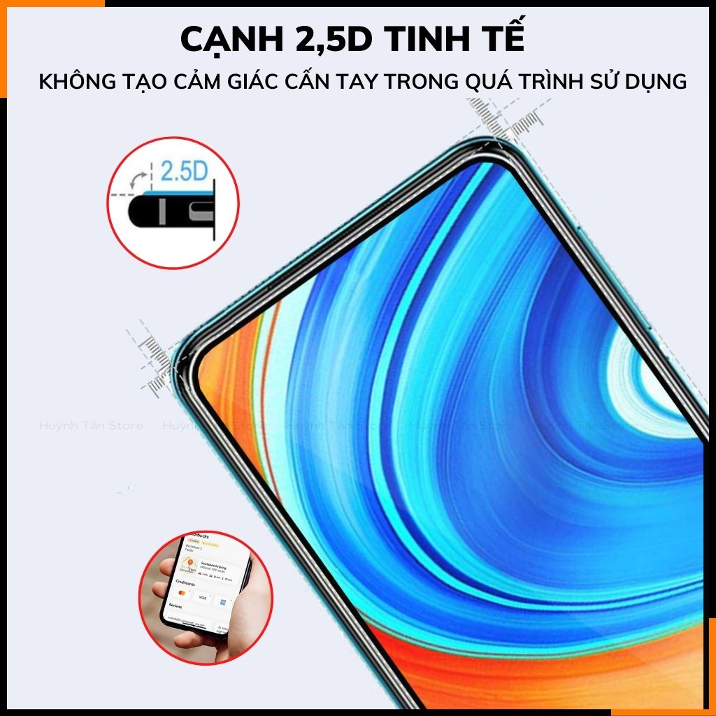 Cường lực rog phone 7 trong suốt FULL MÀN chống bám vân tay GOR phụ kiện điện thoại huỳnh tân store