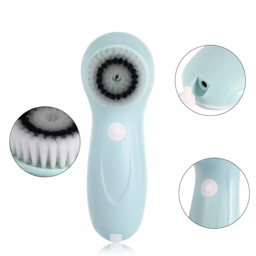 Máy rửa mặt Nhật Bản sóng siêu âm chạy pin DEEP CLEAN ULTRASONIC FACIAL CLEANSING DEVICE MNS062 - Sky