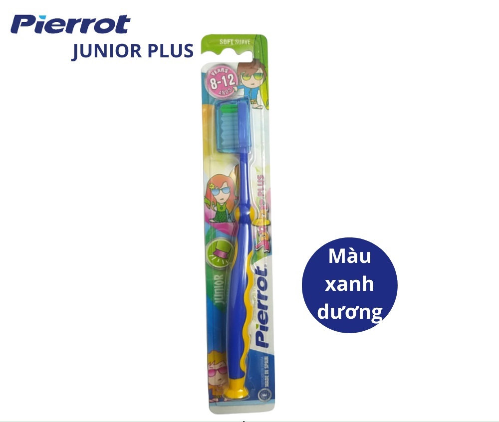 Bàn chải đánh răng trẻ em siêu mềm PIERROT JUNIOR PLUS