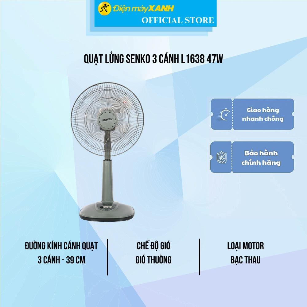 Quạt lửng Senko 3 cánh L1638 47W - Hàng Chính Hãng