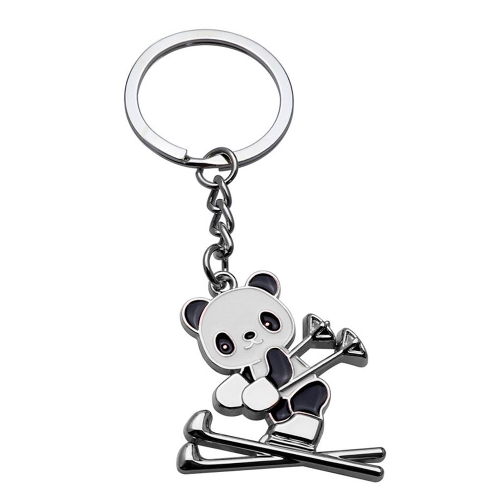 Crafts Keyfob Pendant Mini Animal Figurine Key Ring Fall Resistant Event Gift