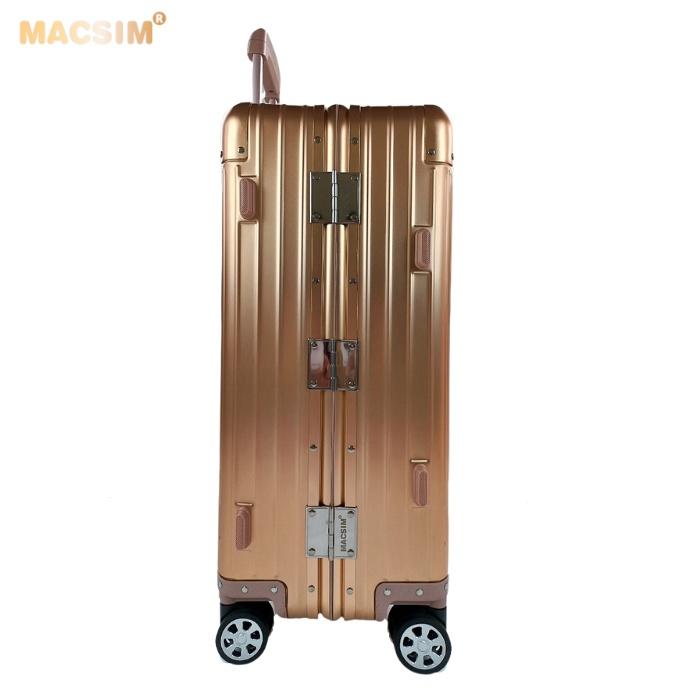 Vali hợp kim nhôm nguyên khối MS1104 Macsim cao cấp màu Rose cỡ 26 inches