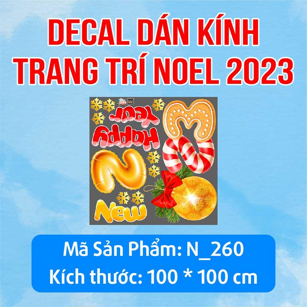 DECAL TRANG TRÍ GIÁNG SINH 2023 COMBO SỐ 60