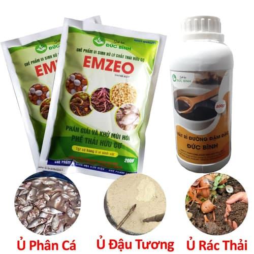 Chế Phẩm vi sinh ủ xử lý chất thải hữu cơ và khử mùi hôi EMIC