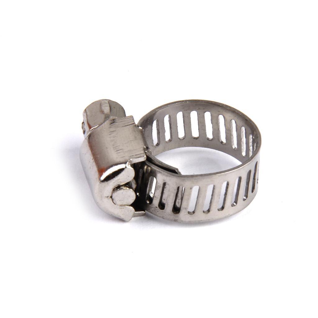 50PCS 5 Size Adjustable Fuel Line Jubilee Hose Spring Clamp Petrol Pipe Clip