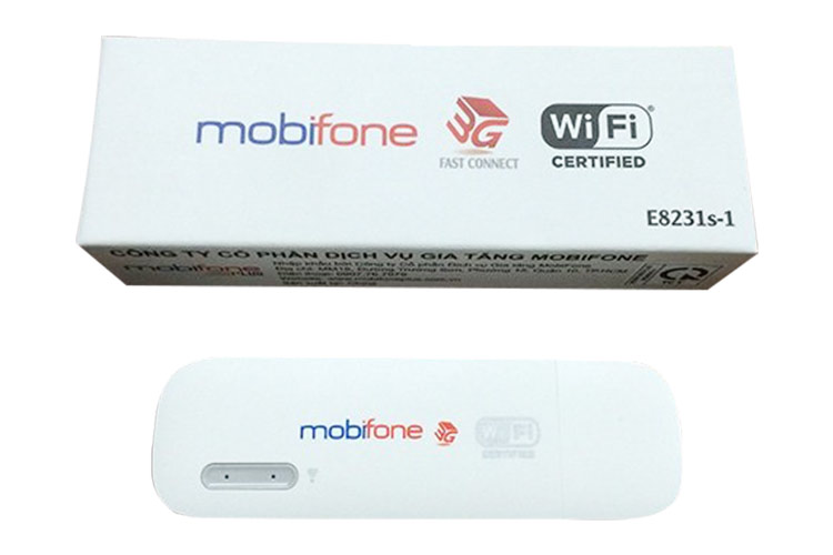 Huawei E8231 | Thiết bị phát wifi 3G Mobifone USB 3G Mobifone + Sim Viettel Trọn Gói 12 Tháng | 5GB/tháng tốc độ cao - Hàng Nhập khẩu