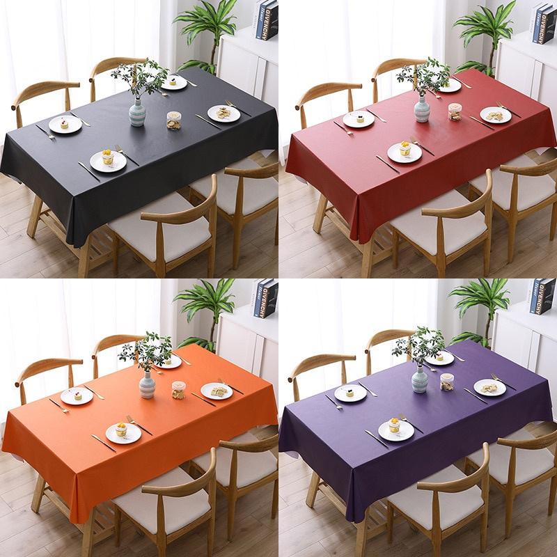 Oilcloth For Table Kitchen Blue Table Cover PVC Tablecloths For The Table Stain Tablecloth Waterproof Rectangular Tablecloths