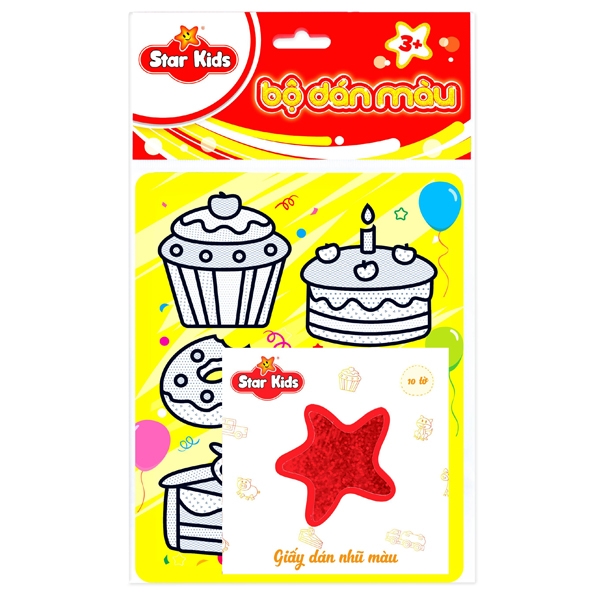 Bộ Tranh Dán Màu Thế Giới Bánh Ngọt STAR KIDS