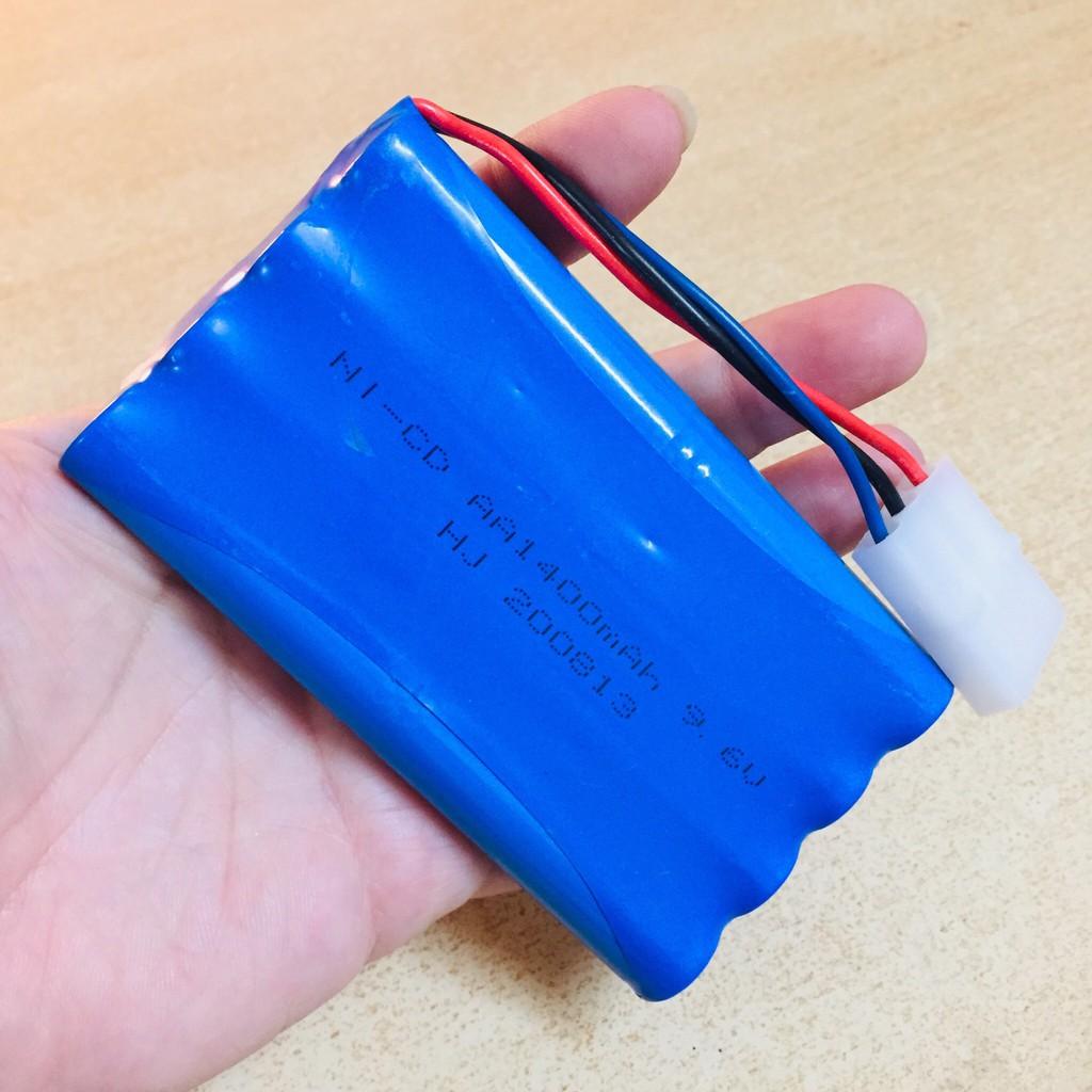 Pin sạc điện áp 9.6V dung lượng cao 1400mAh chân cắm trắng KET3P