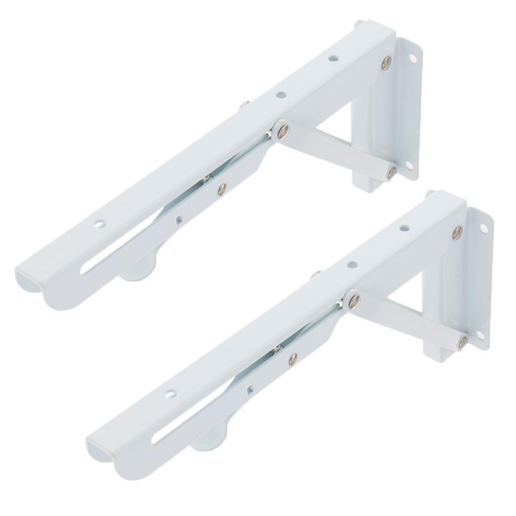 2Pcs Right Angle Bracket L Shape Shelf Support Joint Corner Brace 11inch