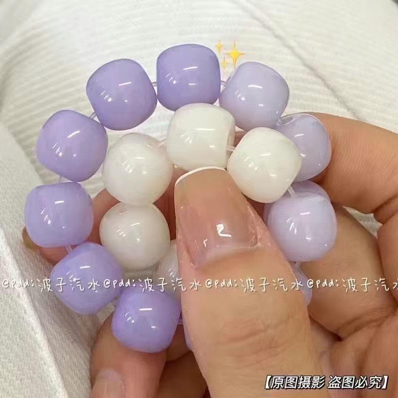 Vòng tay chuỗi ngọc ZenO , lắc tay nữ ngọc nhiều màu pastel cá tính