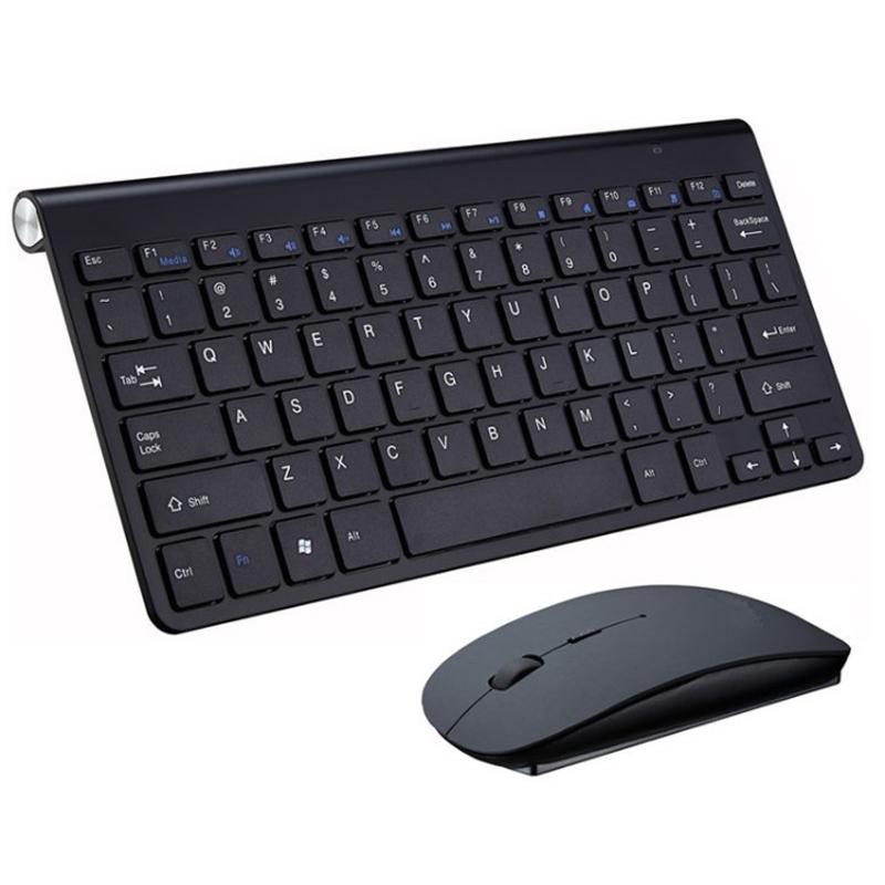 2.4G Mini Không Dây Combo Bàn Phím Và Chuột Protable Bộ Bàn Phím Chuột Bàn Cho Mac Để Bàn Laptop Laptop Máy Tính Thông Minh tivi PS4
